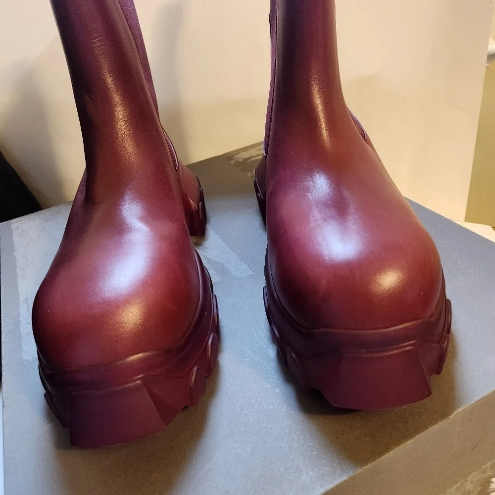 Rick Owens Edfu Beatle Bozo Tractor Chelsea Boots size 44.5 BNWB